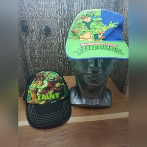 TMNT Teenage Mutant Ninja Turtles Youth Hats Lot Of 2 Adjustable Strapback OSFM